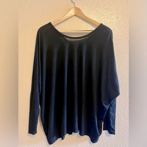 Black Dolman Flowy Blouse - Women’s